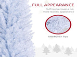 8' Artificial Pencil Christmas Tree, Slim Xmas Tree with 618 Realistic Branch Tips and Plastic 25467664