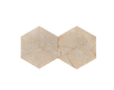 Hexagon Gold Yellow Beige Marble,natural marble, for wall,FS textured finished, 3D fluted marble, W1696P262336