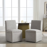 COOLMORE 360 Degree Swivel Upholstered Dining Set of 2 Swivel Dining Room Kitchen W1539P277684
