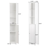 One Door & Three Layers Bathroom Cabinet White 99595390