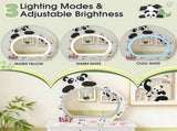 Black and white panda MDF painted finish, solid wood legs, 1-drawer children's dressing table set, 19880855