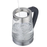 HD-250 110V 1200W 2.5L Electric Kettle with Blue Glass 26397150