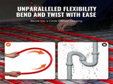 PEXB Pipe 2 rolls 1/2 inch x 100 feet non-oxygen barrier type - Radiant heat floor heating pipe Cold 63223951
