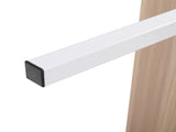 5-Layer Wall-Mounted MDF Iron Frame Display Rack 24.02*12.01*72in White&Oak 76363411