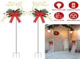 Christmas Lighted Reindeer Decorations, 9.84FT 30 LED Battery Operated Stake Lights, Metal 84586113