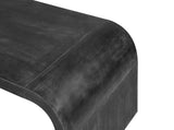 Farmhouse Vintage Crafts Coffee Table,Curved Art Deco Design, Easy Assembly, 48" W x 24" D x 18" W1445P331900