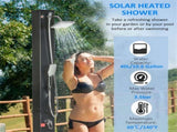Solar heated shower 23143557