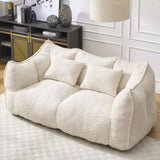 Soft beanbag chair with high resilience foam core for two people. The comfortable square recliner W1996P252271