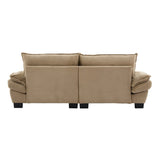 Corduroy Sofa Sleeper Couch Loveseat Sofa with Pillows Comfy Upholstered Deep Seat Sofa for W676P227338