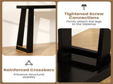 Black Solid Rubber Wood Narrow Console Table, 43" Space-Saving Entryway Table for Small Hallways 43742642