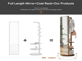 Full-length mirror solid wood rubber wood glass, 65.7*17.7in Large mirror 35197310