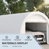 ZUN Carport /PE Canopy Cover -AS （Prohibited by WalMart） 37628002