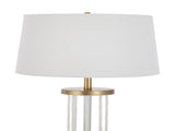 Rope Contemporary Floor Lamp in Natural Wood, White Metal, and White Rope Accent B202P224149