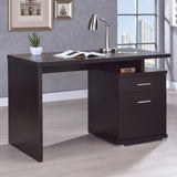 Cappuccino 2-Drawer Reversible Office Desk B062P153862