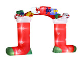 9ft 24W 11 LED Lights Christmas Sock Arch Holiday Arch Decoration 20653047