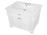 24'' Vintage Elegance Bathroom Cabinet Soft Closing Doors and Adjustable Shelf, Bathroom Vanity N710P446530K