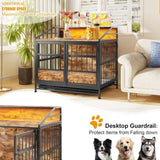 Multi-function Furniture Style Dog Crates Storage, Dog Crate Furniture Large Wooden Dog Kennel W840P291741