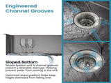 Stainless Steel Kitchen Sink, 27x19 Single Bowl, Undermount Handmade Sink in Black, with US 90694307