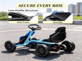 Blue 12V Electric Go Kart Kids Ride On Toy with EVA Tires, for Backyard Outdoor Play, 2 Speeds, 28979378
