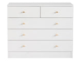Modern Simple 5-Drawer Dresser White 18115091