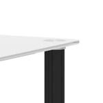 ZUN 1-Piece White+Black Side Table , 2-Tier Space End Table ,Modern Night Stand, Sofa table, Side Table 83709902