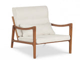 Modern Accent Chair with Rubber Wood Legs, Upholstered Lounge Armchair with Neck & Lumbar Pillow for 80698682