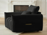 35 "Teddy fabric sofa, modern lounge chair, upholstered with a pillow, apartment, office, living W2564P457791