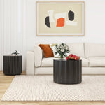 ZUN Coffee Table Set of 2, Round Coffee Table ,Nesting Coffet Table,End table,Circle Sidetable for W2232P152914