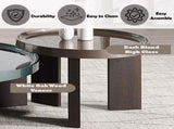 Lakita Dark Blond High Gloss & Smoked Oak End Table B2726P442584