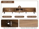 78" TV Stand for 85 75 65 Inch TV, TV Consoles for Living Room, Entertainment Center Wood TV Media 96486366