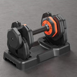 ZUN Adjustable Dumbbell Set 25LB Pairs Dumbbell 5 in 1 Free Dumbbell Weight Adjust with Anti-Slip Metal W2277142897