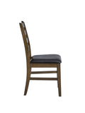 Damica Brown Synthetic Leather & Walnut Side Chair B2726P320798