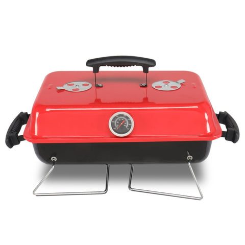 ZUN Portable Charcoal Grill, Tabletop Outdoor Barbecue Smoker, Small BBQ Grill for Outdoor Cooking 62629445