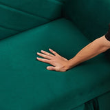 MH" Sleeper Sofa Bed w/USB Port, 3-in-1 adjustable sleeper with pull-out bed, 2 lumbar pillows and W1193137590