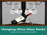 Corner Shelf with Doors, 65" Corner Cabinet & Wine Glass Rack, 6 Tier Bookshelf Display, 09047996