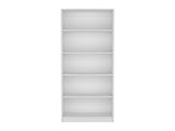 Vinton 4-Tier Bookcase with Modern Storage for Books and Decor, White B097P167418