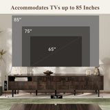 78 " Mid Century Modern TV Stand for 65 Inch TVs, TV Console with Storage Cabinets for Living Room, N710P293264Q