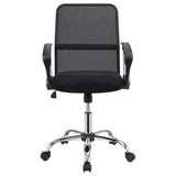 ZUN Black Swivel Office Chair with Casters B062P153790