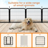 ZUN Dog Playpen Outdoor, 8 Panel Dog Fence 31.'' Pet Pen for Small Dogs Pet Exercise Pen for W1162P189319