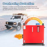 All in One 8KW 12V-24V Portable Diesel Air Heater with Muffler, Remote Control, LCD Monitor, Fast 65595654