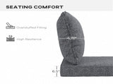Set of 2 Outdoor Patios Seat & Backrest All-In-One, Fade Resistant Chair Replacement 65088294