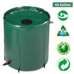 ZUN 66 Gallon Folding Rain Barrel Water Collector Green 66525837