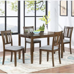 ZUN Wooden Dining Chairs Set of 4, Kitchen Chair with Padded Seat, Upholstered Side Chair for Dining 39830462