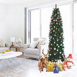 7.5ft Pointed PVC Pen Holder Christmas Tree 43679864