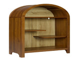 4-Tier Arched Top Freestanding Shelf, Asymmetrical Open Storage Cabinet , Wood Display Shelf for W3123P485377