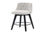 007-360&deg Swivel Bar Stools Set of 2-Modern 25" Counter Height Stools with Stain-Resistant W2636P242111