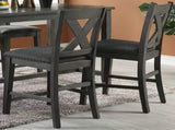 Modern Contemporary Dining Room Furniture Chairs Set of 2 Counter Height Chairs Gray Finish Wooden B01164103