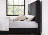 King Size Charcoal Grey Upholstered Platform Bed B108P160249