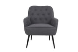 ZUN Modern Mid Century Chair velvet Sherpa Armchair for Living Room Bedroom Office Easy Assemble W1361105174