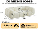 Chenille Pure Foam Sofa, Quilted Cloud Sofa, Deep-Seat Chenille Pure Foam Sofa, Comfortable W834P442225
